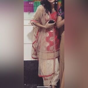 Elegant Pink and Gold Ethnic set